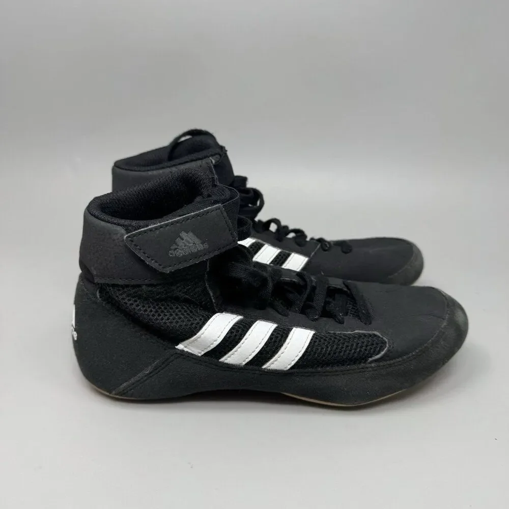 Adidas HVC 2 Youth Size 3 Black Wrestling Shoes AQ3327